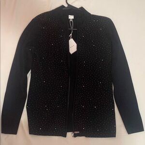 Black Studded Cardigan